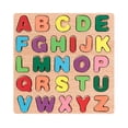 thumbnail image 1 of Wooden Alphabet Puzzles Set Abc Letter Puzzle Board Kid Learning Educational Toy G, 1 of 5