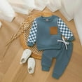 thumbnail image 2 of UYYX 18Month Boy Clothes Boy Clothes Toddler Boy Sweatshirt Outfit Long Sleeve Shirt Jogger Pants Fall Outfits Winter Clothes Set 6-12 Months, 2 of 5