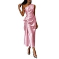 thumbnail image 3 of Sentmoon Robe Bohème pour Femmes Robe de Cocktail pour Femmes Été 2026 Couleur Unie Coupe Régulière Robe de Vacances pour Mariage et Invitée TP-TTG, 3 of 7