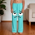 thumbnail image 5 of Kids Unisex Joggers Tearful Eyes Cartoon Print Soft Cotton Sweatpants Elastic Waist Trousers for Casual Play, 4-13Y, 5 of 9