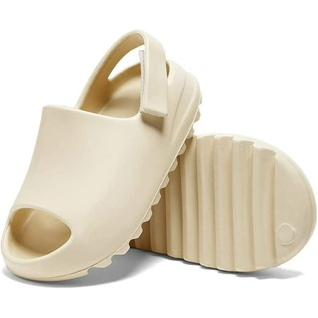 

Toddler Slide sandals Kid Summer Slip On Slides Sandals Non-slip Open Toe Indoor Outdoor Sandals for Boys and Girls