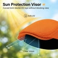 thumbnail image 5 of Minzimin Mens Mesh Newsboy Hat Breathable Summer Flat Cap Beret Gatsby Ivy Driving Hat Adjustable Golf Cap, 5 of 6