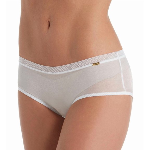 Women's Gossard 6274 Glossies Sheer Short Panty (White XS)