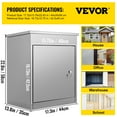 VEVOR Parcel Delivery Box, Large Package Drop Box 17.32x13.78x22.83in