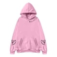 thumbnail image 3 of Sweat à Capuche Réversible Imprimé pour Femmes avec Poches Manches Longues Décontracté 100 pour Cent Polyester Vêtements d'Automne pour Adolescentes Petit Sweat à Capuche pour Femmes avec Fermeture Éclair, 3 of 3