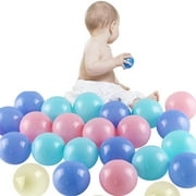 KGJQ 2.17" Multi-color Ball Pit Balls, 100 Count - Crush Proof