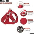thumbnail image 3 of UOSIA Dog Harness and Leashes Set No Pull Puppy Harness Adjustable Soft Kitten Harness,Red,2XS, 3 of 6