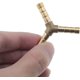 thumbnail image 1 of Conector de manguera de lengüeta de latón auspicioso adaptador de conector de junta de tubería de 3 vías tipo Y 1/4 pulgadas Compatible con aceite de combustible de agua de aire 5 piezas 6mm Feliz Sencillez, 1 of 5