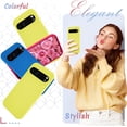 thumbnail image 2 of KOMI for Google Pixel 9/9 Pro Case, Silicone Phone Case with 1 Screen Protector, Soft Anti-Scratch Microfiber Lining, Full Body Shockproof Slim Cover Support Wireless Charging, Yellow, 2 of 5