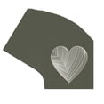 thumbnail image 3 of Dark Olive Green Picture Frame Mat for 15x15 Frames - Heart Opening for 11x11 Photos - 50 Mats, 3 of 7
