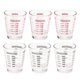 thumbnail image 2 of Vaso medidor de 6 piezas para tragos de espresso, vaso pesado para vino, 26 unidades, medición incremental de 1 oz, 6, 2, 30 ml, 2 of 5