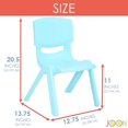 thumbnail image 3 of JOON Stackable Plastic Kids Learning Chairs, Baby Blue, 20.5x12.75X11 Inches, 2-Pack, 3 of 7