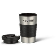 Keurig® 12oz Stainless Steel Insulated Coffee Travel Mug, Fits Under Any Keurig® K-Cup Pod Coffee Maker (including K-15/K-Mini), Silver