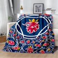 thumbnail image 1 of Lightweight Rectangle Flannel Picnic Blanket with 3D Print for Indoor Outdoor, 1 of 10