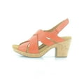 thumbnail image 2 of Cobb Hill Alleah Sling Women's Sandals Red Ochre Leather Size 9.5 W, 2 of 8