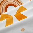 thumbnail image 5 of Manfei Orange Coquette Bowknot Curtains and Drapes Pack of 2 (52x63 Each),Bohemian Rainbow Black Out Curtains, 5 of 6