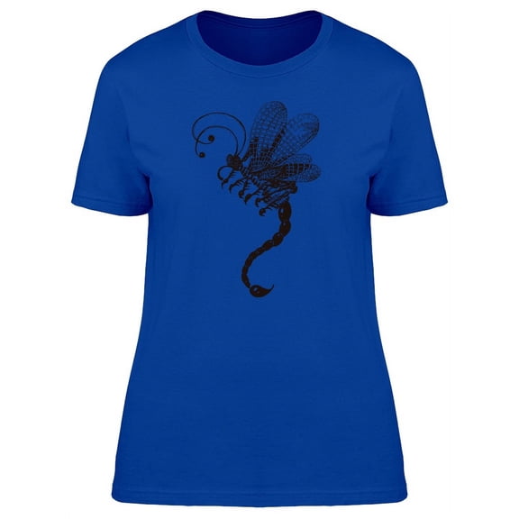 Amazing Scorpion Dragonfly T-Shirt Women -Image by Shutterstock, Female Large