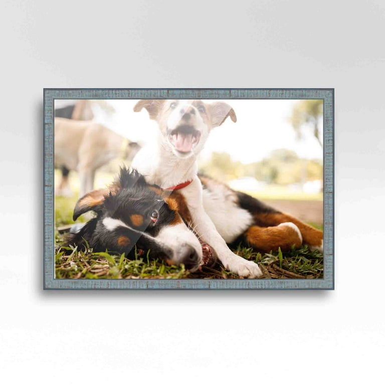 CustomPictureFrames.com 10x20 Frame Gold Real Wood Picture Frame Width 0.75  inches