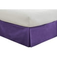 thumbnail image 2 of 600 Thread Count Egyptian Cotton Split Corner Bed Skirt – 16-Inch Drop, Tailored Fit 1-PC Bed Skirt, Emperor, Purple, 2 of 5