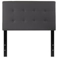 thumbnail image 3 of Lennox Tufted Upholstered Twin Size Headboard in Gray Vinyl, 3 of 9