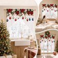 thumbnail image 5 of Szubyfq 2Pcs Christmas Window Curtains 55 x 35 Inch, Farmhouse Reusable Soft Winter Short Window Valance, Washable Curtains Swag for Living Room Bedroom Holiday Party Scene Layout Supplies, 5 of 6