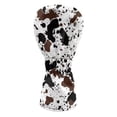 thumbnail image 2 of Yuyamidu Brown Cow Print Golf Club Head Covers Cute Driver Headcover Hybrid Headcover Fairway Wood Head Covers PU Leather for Golf Clubs, 2 of 7