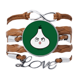 thumbnail image 1 of Pulsera de cuero Negro trenzado pulsera de cuerda de amor Unbranded M, 1 of 3