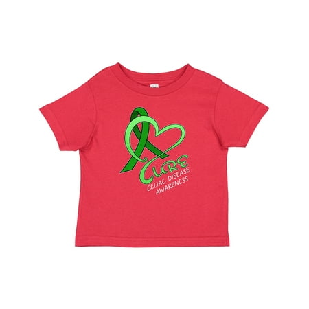

Inktastic Cure- Celiac Disease Awareness Heart-shaped Ribbon Gift Baby Boy or Baby Girl T-Shirt
