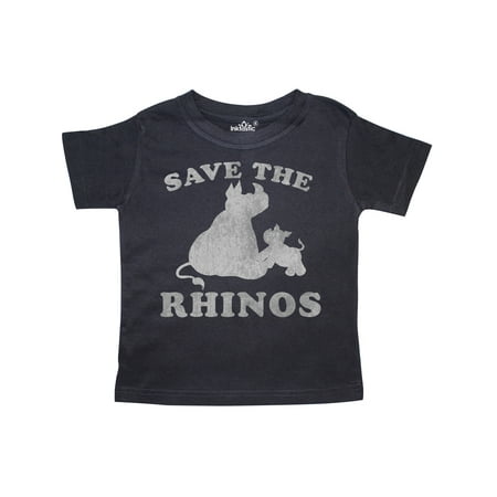 

Inktastic Save the Rhinos with Cute Rhinos Gift Toddler Boy or Toddler Girl T-Shirt