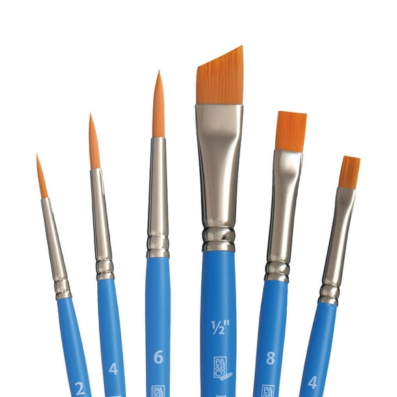 SelectArtiste Fine Art Multi-Technique Set - 6 Synthetic Brushes for Professionals and Students