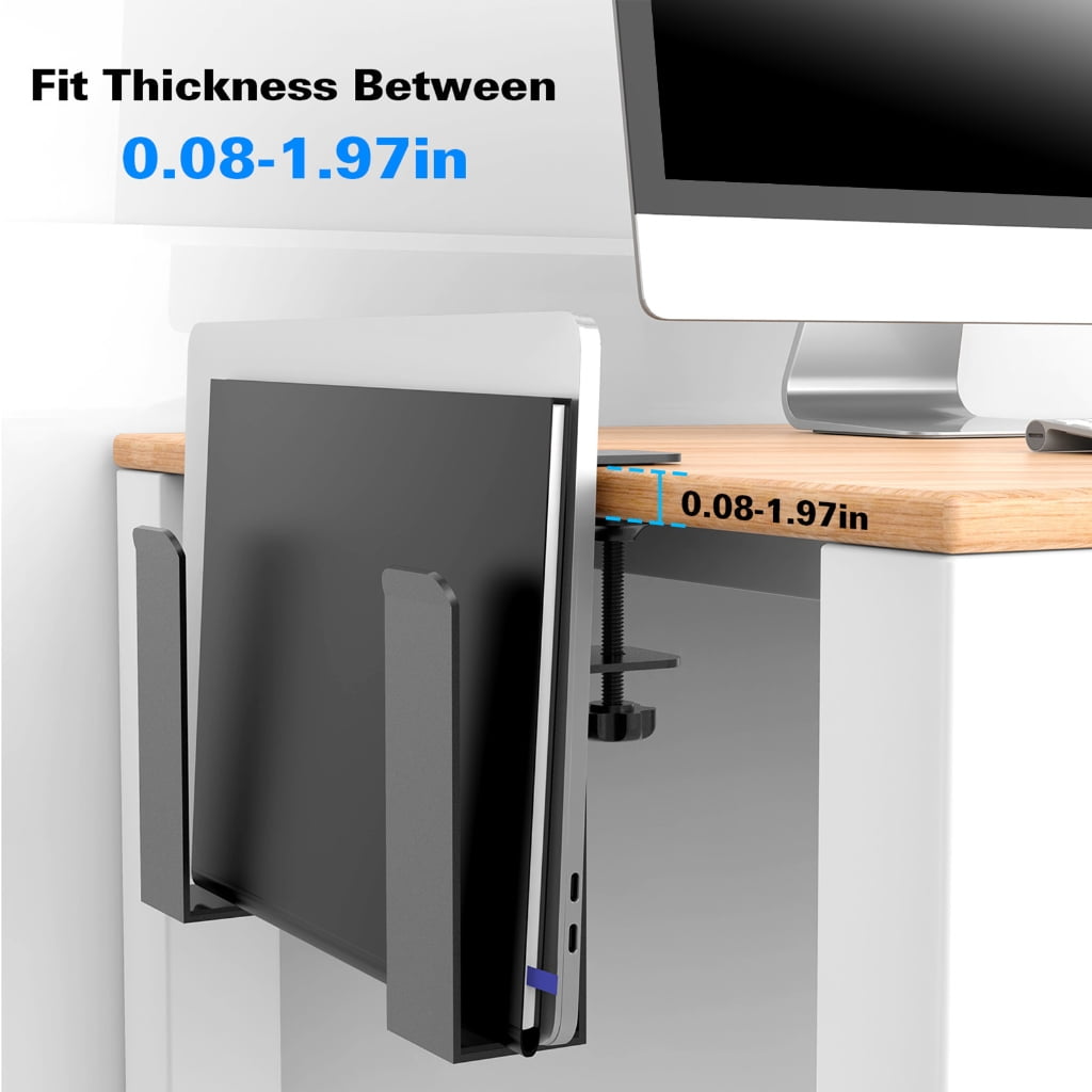 Laptop Stand Desk Side Storage Hanging Desk Organiser Adjustable Laptop Holder Laptop Organiser Desk Storage Holder