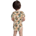 thumbnail image 6 of Rocae Tropical Leaves Flower for Baby Climbing Clothes Soft Baby Romper for Active Infants Comfortable and Breathable Crawling Jumpsuit Unisex Baby Outfit 12 Months, 6 of 8