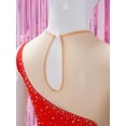 thumbnail image 5 of TTAO Children's Shiny Mesh Patchwork Leotard Ballet Dance Figure Skating Girls Kids Rhythmic Gymnastics Bodysuit Red 16, 5 of 6