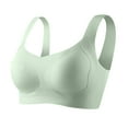 thumbnail image 2 of ALLLIST Bras for Women Push up Seamless Back Smoothing Bralette Solid Cozy Green Sport Ladie's Bras Size M-2XL, 2 of 6