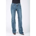 thumbnail image 3 of Stetson 0214 Ladies Trouser Style Western Jean Grey W/Chevron Back Pkt, 3 of 3