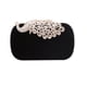 thumbnail image 2 of Qarigey Bolso de mano moderno y funcional para elegantes bolsos de noche para viajeros, bolso de mano, práctico, ligero y duradero Bolsas de mensajero y de hombro negro pavo real blanco, 2 of 6