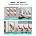 thumbnail image 6 of Window Privacy Film Baseball Stained Glass Window Film Decorative Sun Block Window Cover Red White Texture Sports Ball Minimalist Window Clings Static Adhesive Sticker for Bathroom 17.7"x39.3", 6 of 7