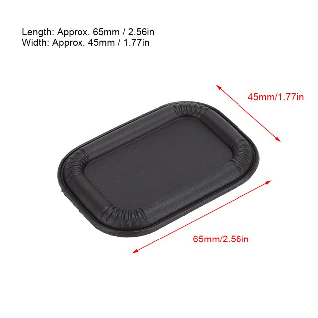 4PCS Oval Bass Speaker Plate Rubber Vibration Auxiliary Plate - Enhances Bass Performance for Closed Cabinets and Subwoofers