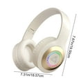 thumbnail image 3 of Hybrid Active Noise Cancelling Headphones, Wireless Over Ear Bluetooth Headphones, 60H Playtime, Hi-Res Audio, Deep Bass, Memory Foam Ear Cups, for Travel, Home Office, 3 of 9