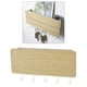 thumbnail image 4 of Estante de almacenamiento del organizador del correo del tenedor de la llave de la correa del perro del gancho de la pared para la llave del bolso del - Madera natural Soledad Ganchos para colgar en la pared, 4 of 7