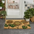 thumbnail image 2 of Nourison Greetings Indoor/Outdoor Floral Sunflowers Yellow 2' x 3' Door Mat, (2' x 3'), 2 of 6