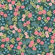 Dark Blue - Ground Cover Floral - Maywood Studio - Kimberbell- 10333M-N - Vintage Flora