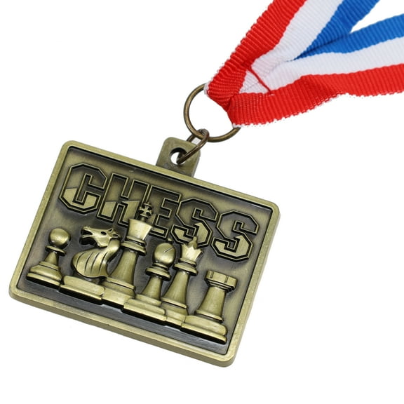 Ultimate Chess Medal with Neck Ribbon - Gold