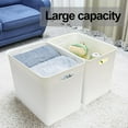6 Pcs Storage Bins with Lids, Stackable Plastic Storage Containers for