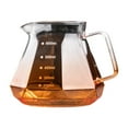 thumbnail image 1 of Cafetera de vidrio con filtro, cafetera de goteo, jarra de vidrio Naranja, 1 of 9