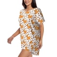 thumbnail image 2 of Lsque Playful Squirrel Autumn Women's Short-Sleeved Pajama Set - 2 Piece Soft and Lightweight Sleepwear Set-Medium, 2 of 9
