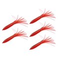 thumbnail image 4 of Señuelos de Pesca Faldas de Calamar Zulema 5 Piezas Rojo, 4 of 8
