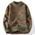 thumbnail image 5 of Suéter de punto para hombre, prendas de punto de alta calidad, ropa popular coreana, jerseys de otoño e invierno, estilo masculino, nuevo en sudadera con cable, 5 of 5