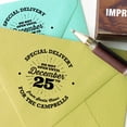 thumbnail image 3 of Printtoo Personalized&nbsp;Christmas Wood Mounted Round Rubber Stamp Special Delivery Custom Stamper-1.77 Inches Diamater, 3 of 4