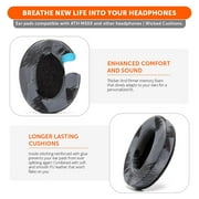 Wicked Cushions Replacement Earpads for ATH M50X M40X M30X Headphones & More | Upgraded Thickness, Enhanced Comfort